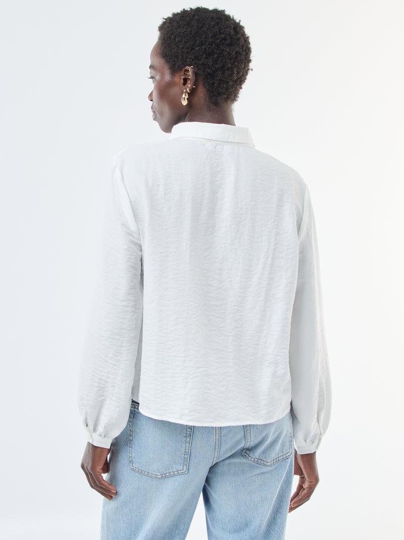 Chemisier fluide 'JDY' Blanc - Kiabi