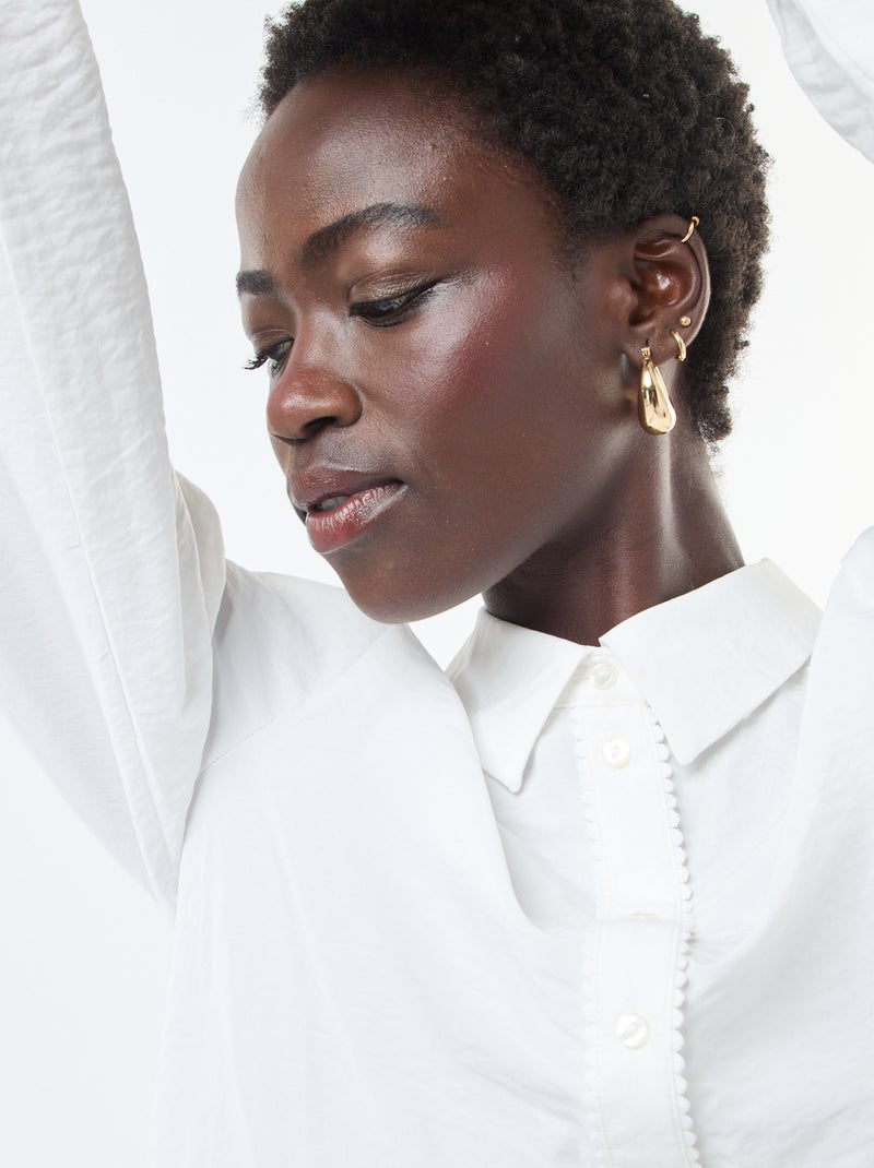 Chemisier fluide 'JDY' Blanc - Kiabi