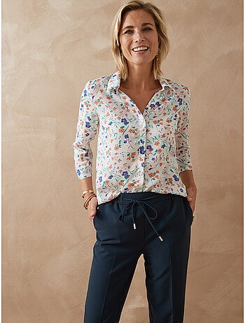 Chemisier fluide manches 3/4 - DAXON