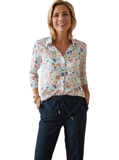 Chemisier fluide manches 3/4 - DAXON - Kiabi