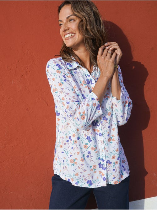 Chemisier fluide manches 3/4 - DAXON - Kiabi