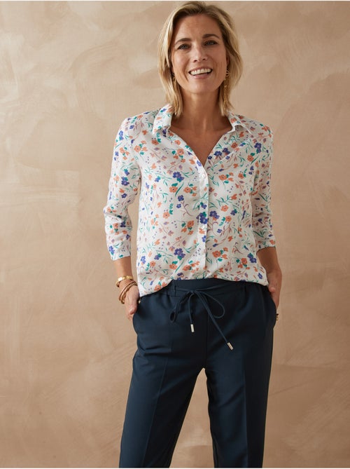 Chemisier fluide manches 3/4 - DAXON - Kiabi