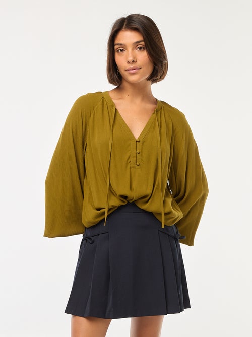 Chemisier fluide uni - Kiabi