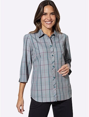 Chemisier fonctionnel matière facile à entretenir - taille standard - moda vilona