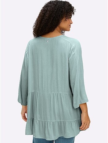 Chemisier Froissé Volants Fantaisie - Taille Standard - Sheego