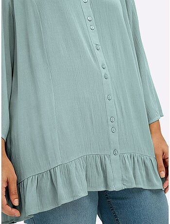 Chemisier Froissé Volants Fantaisie - Taille Standard - Sheego