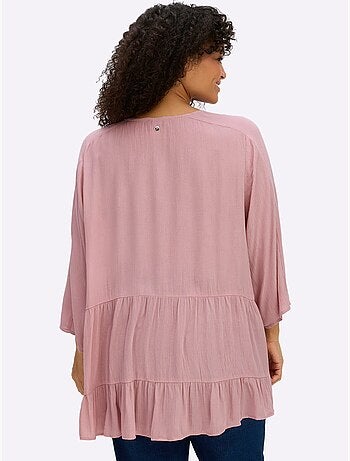 Chemisier Froissé Volants Fantaisie - Taille Standard - Sheego