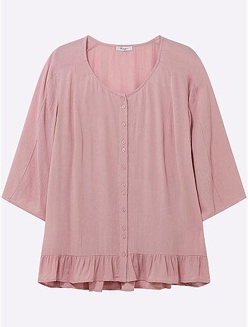 Chemisier Froissé Volants Fantaisie - Taille Standard - Sheego