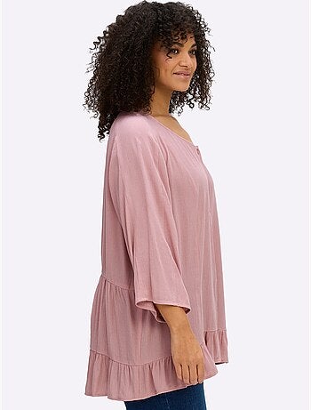 Chemisier Froissé Volants Fantaisie - Taille Standard - Sheego