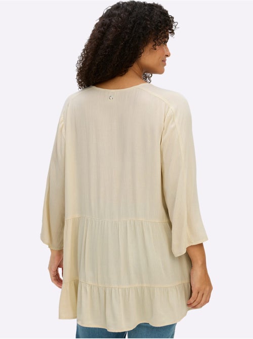 Chemisier Froissé Volants Fantaisie - Taille Standard - Sheego - Kiabi