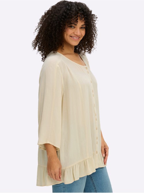 Chemisier Froissé Volants Fantaisie - Taille Standard - Sheego - Kiabi