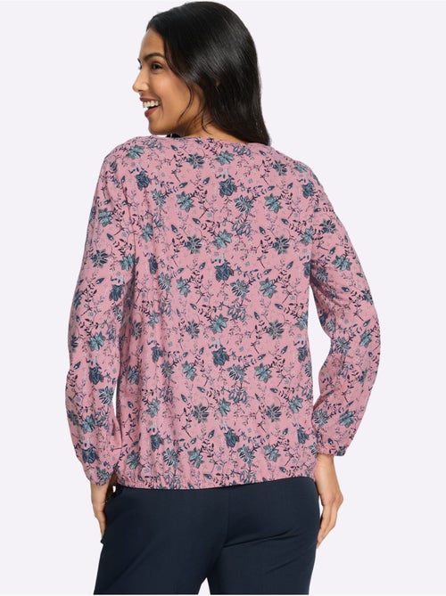 Chemisier Fronce Légère à L'encolure - Taille Standard - Moda Vilona - Kiabi