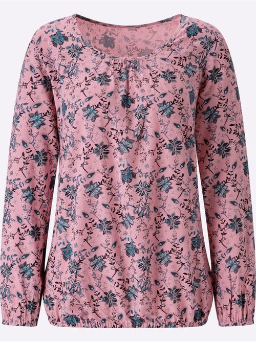 Chemisier Fronce Légère à L'encolure - Taille Standard - Moda Vilona - Kiabi