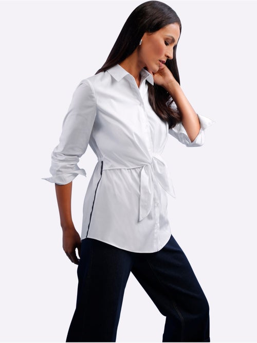 Chemisier Fronces à La Taille, Effet Noué - Taille Standard - helline - Kiabi