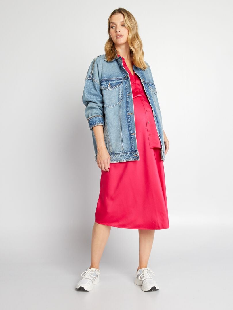 Tunique Chemisier Cache Cache Rose Fuchsia Taille 40 - Occasion Très Bon état