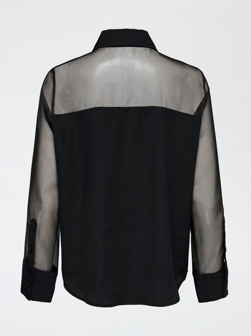 Chemisier haut transparent 'JDY' - Kiabi