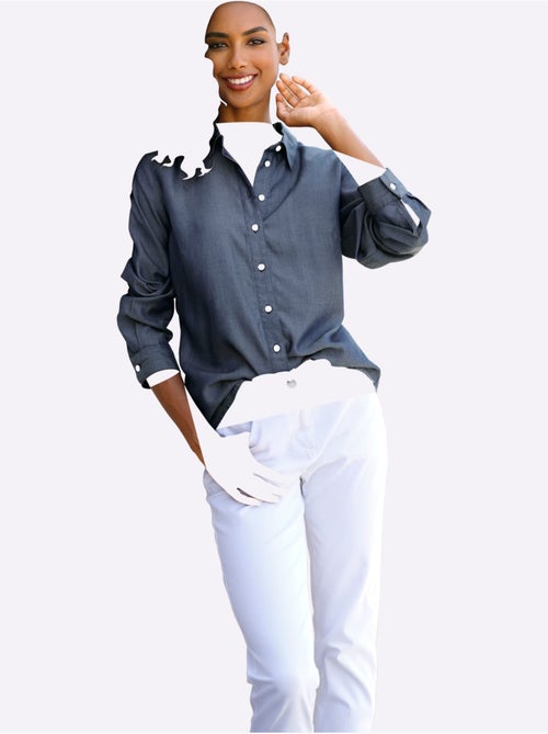 Chemisier Imitation Jean - Taille Standard - helline - Kiabi