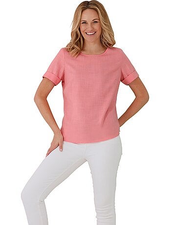 Chemisier Imitation Lin - Taille Standard - Moda Vilona