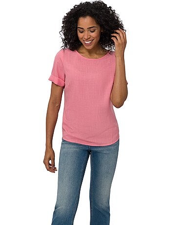 Chemisier Imitation Lin - Taille Standard - Moda Vilona