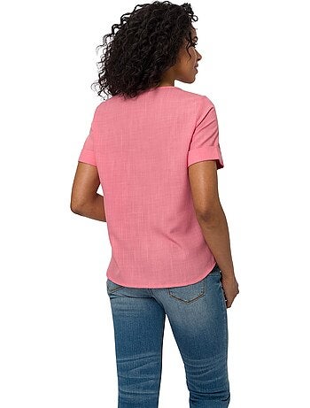 Chemisier Imitation Lin - Taille Standard - Moda Vilona