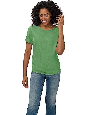 Chemisier Imitation Lin - Taille Standard - Moda Vilona