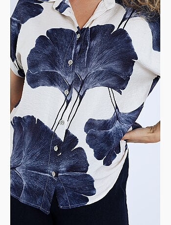 Chemisier imprimé feuillage PAPRIKA