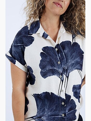 Chemisier imprimé feuillage PAPRIKA