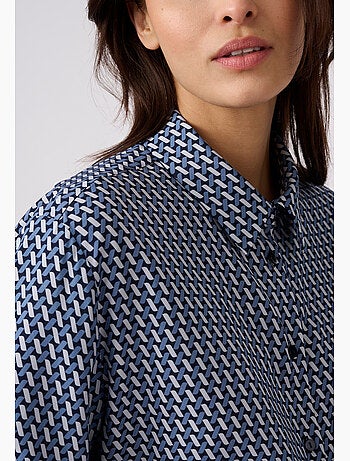 Chemisier imprimé graphique pure viscose - damart