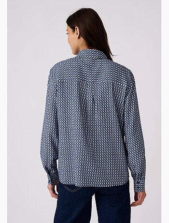 Chemisier imprimé graphique pure viscose - damart