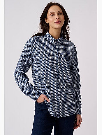 Chemisier imprimé graphique pure viscose - damart