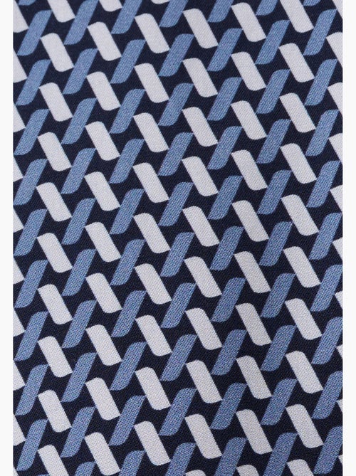 Chemisier imprimé graphique pure viscose - damart - Kiabi Chemisier imprimé graphique pure viscose - damart - Kiabi