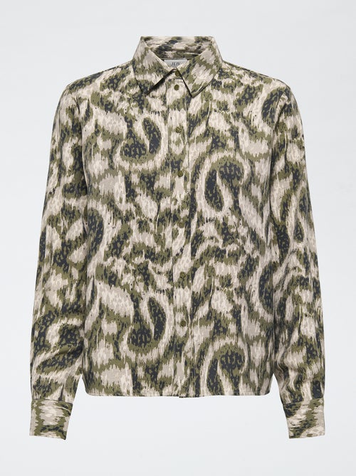 Chemisier imprimé 'JDY' uni - Kiabi