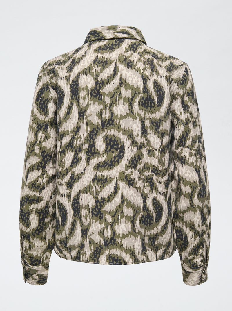 Chemisier imprimé 'JDY' uni Vert - Kiabi