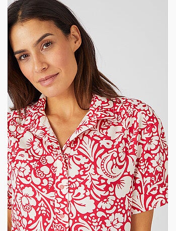 Chemisier imprimé manches à revers Climatyl - Damart