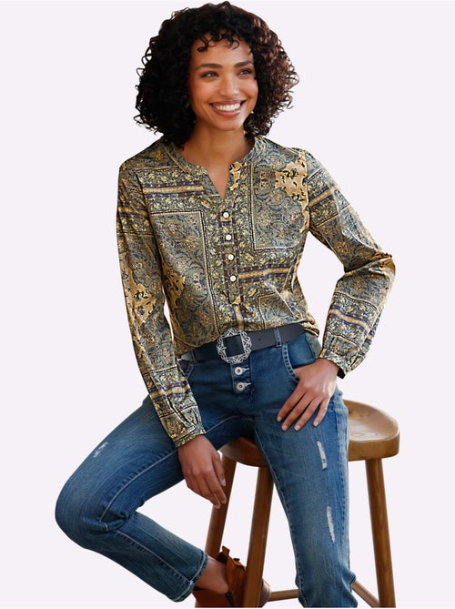 Chemisier imprimé mode - taille standard - helline - Kiabi
