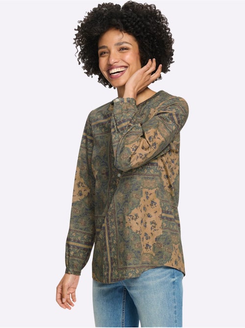 Chemisier imprimé mode - taille standard - helline - Kiabi