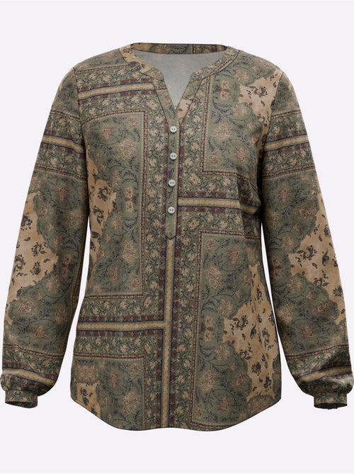 Chemisier imprimé mode - taille standard - helline - Kiabi