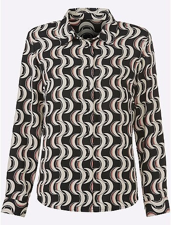 Chemisier Imprimé Moderne - Taille Standard - Helline