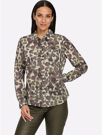 Chemisier imprimé original - taille standard - helline