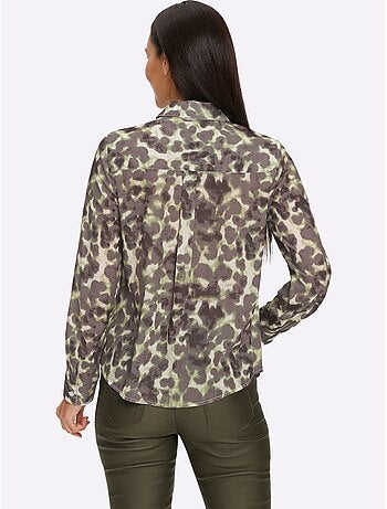 Chemisier imprimé original - taille standard - helline