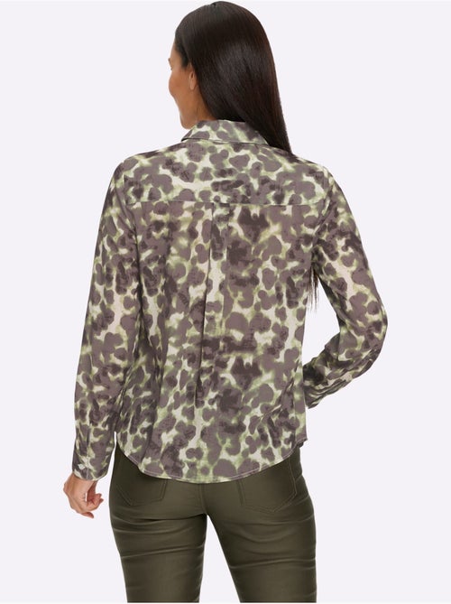Chemisier imprimé original - taille standard - helline - Kiabi Chemisier imprimé original - taille standard - helline - Kiabi