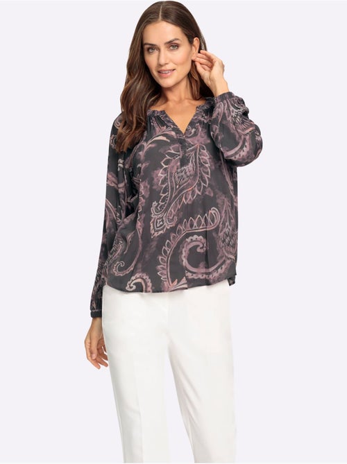 Chemisier Imprimé Paisley Discret - Taille Standard - helline - Kiabi