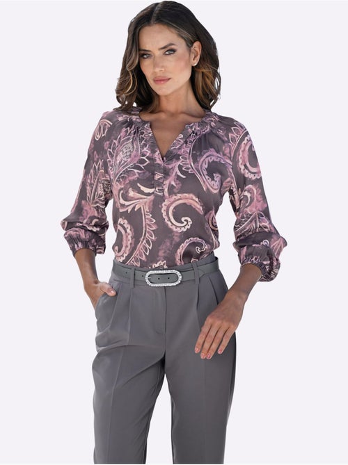 Chemisier Imprimé Paisley Discret - Taille Standard - helline - Kiabi