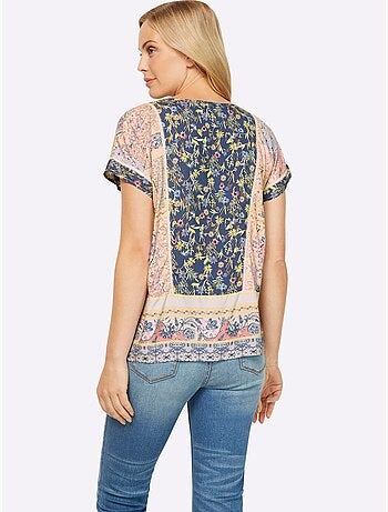 Chemisier Imprimé Patchwork - Taille Standard - Helline