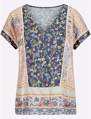Chemisier Imprimé Patchwork - Taille Standard - Helline