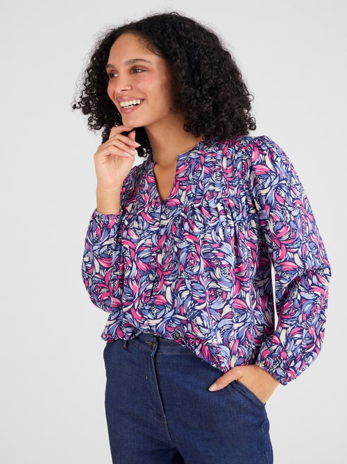 Chemisier imprimé pure viscose - Damart - Kiabi