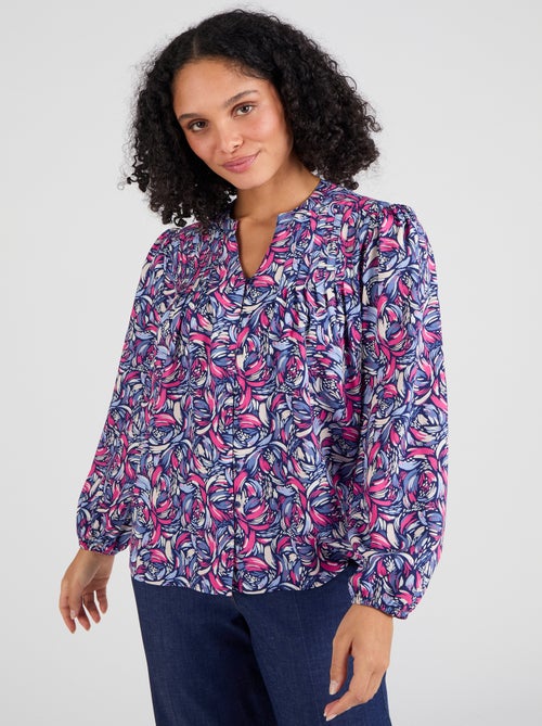 Chemisier imprimé pure viscose - Damart - Kiabi