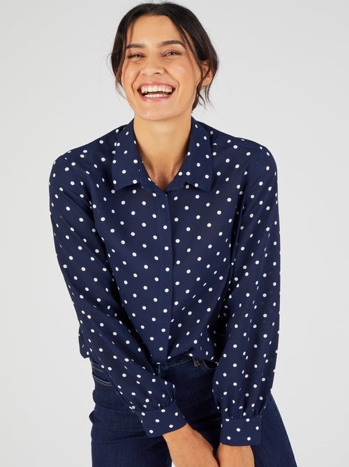 Chemisier imprimé pure viscose - Damart - Kiabi