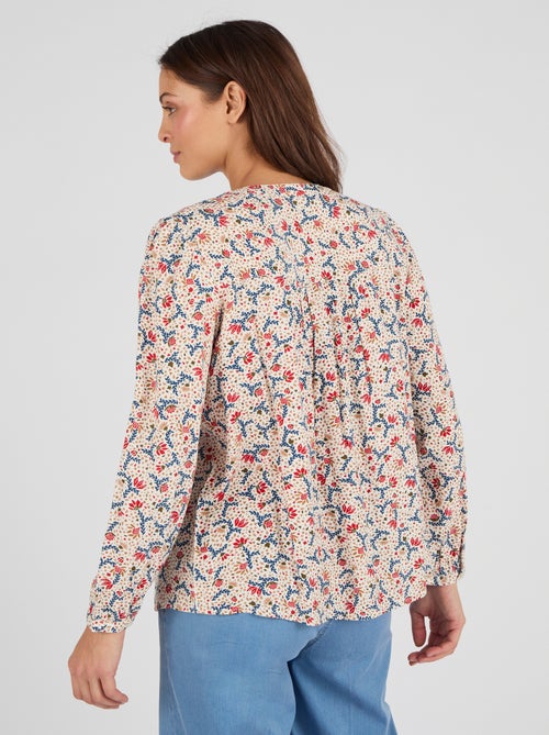 Chemisier imprimé pure viscose - Damart - Kiabi