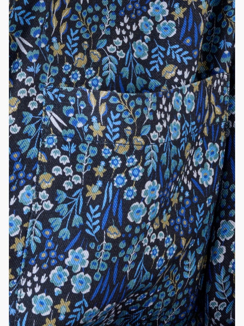Chemisier imprimé pure viscose - Damart Noir - Kiabi